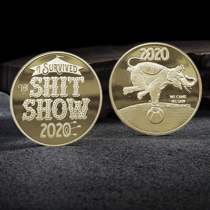 2020 пережила Забавный сувенир золотая монета коллекционная старая коллекция