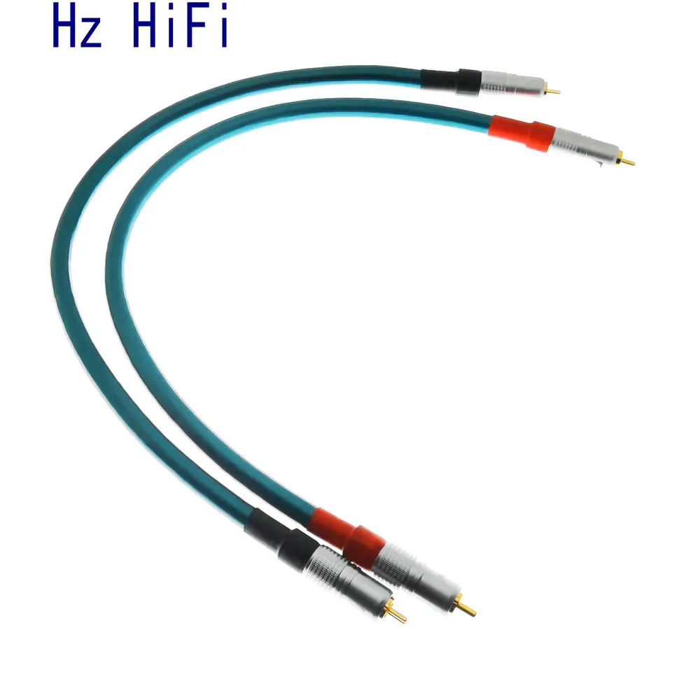 1 пара RCA DIY Hifi кабель ортофон 8NX Hi end усилитель CD Interconnect 2RCA к Штекерный