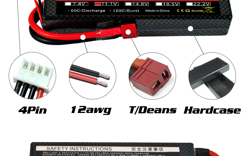 HRB 3S 11,1 V Lipo аккумулятор 3000mah 3300mah 3600 4000mah 4200 mah 5200mah 6000mah 7000mah T Deans XT60 TRX разъем RC запчасти для автомобилей Жесткий Чехол
