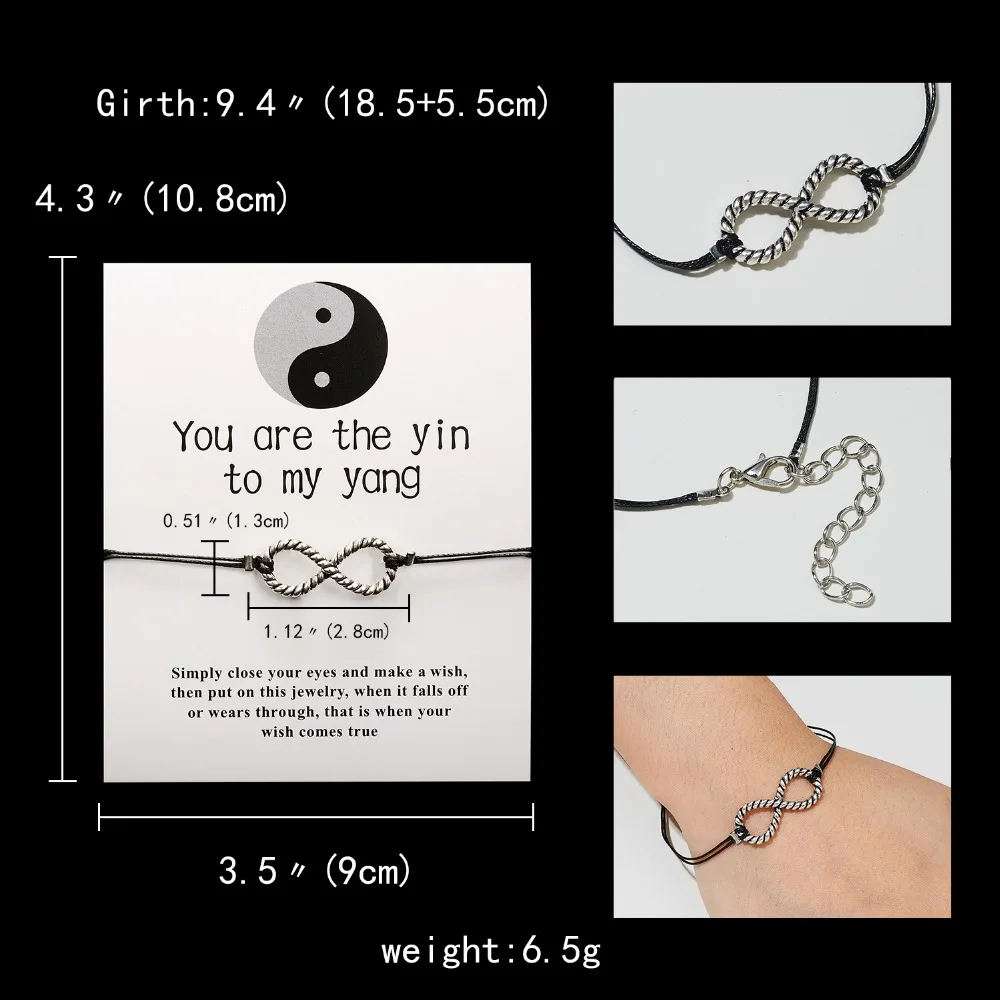 Belleper Make a Wish/Friendship/Mom Love Card Turtle Adjustable Fashion High Quality Bracelet Charm Female New Unique Jewelry