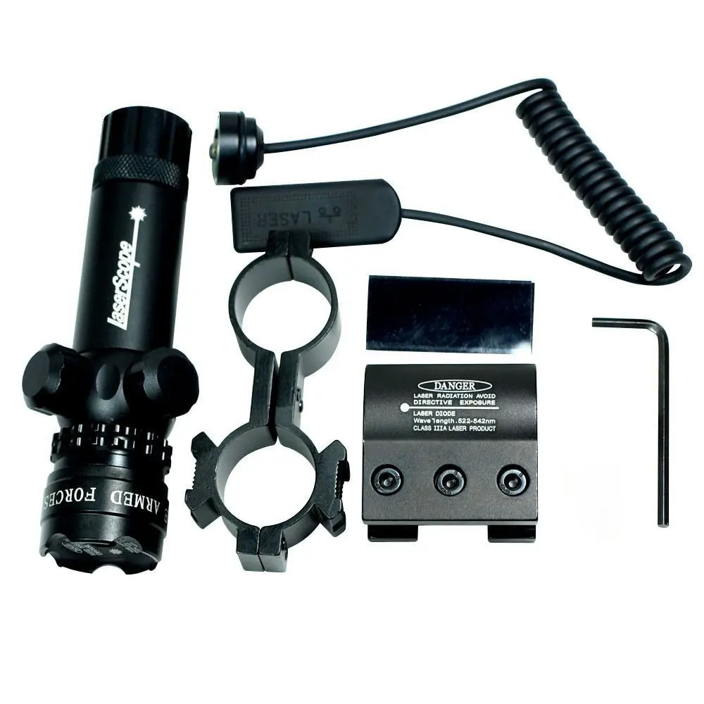 Новейший Тактический наружный Cree зеленый красный точечный лазерный прицел