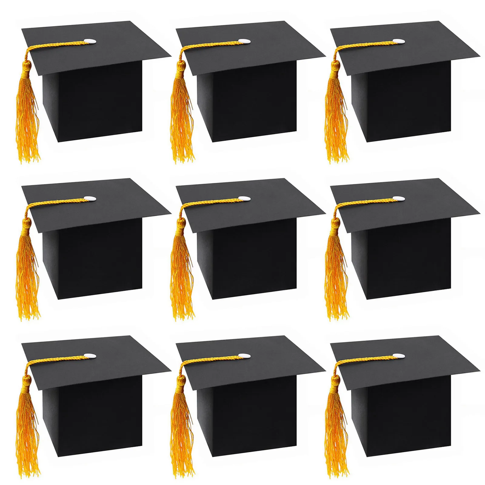 Behogar 25 шт. Выпускной шляпа Кепки Форма подарочные коробки для конфет шоколада с