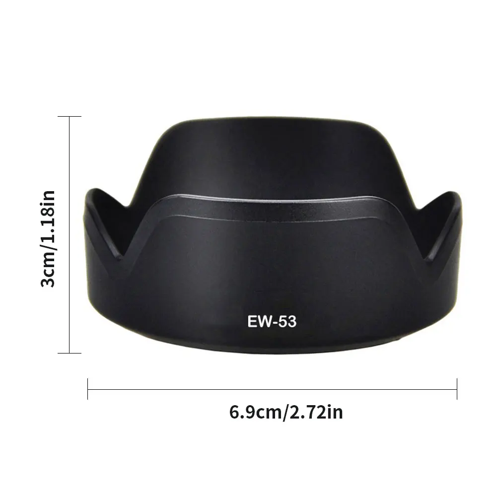

Lens Hood Reversible Camera Sunshade Cover EW-53 Lens Bayonet Protector for Canon EOS M10 EF-M 15-45 mm f/3.5-6.3 IS STM Lens