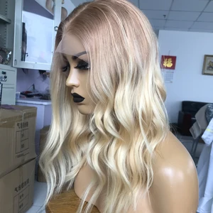 Fabwigs короткий парик Боб Омбре светлый кружевной передний парик женский 613 фронтальный парик 13X6 кружевной передний парик прозрачное кружево