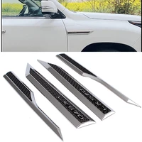 4pcs for lexus lx570 16 20 side fender rear trunk emblem logo decorationrear tailgate trim strip 3d stereo blade trim sticker
