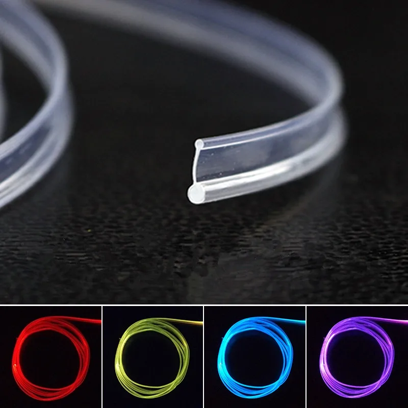 Прозрачная Юбка 3 0 мм боковое свечение диаметр пластик ПММА волоконно оптический