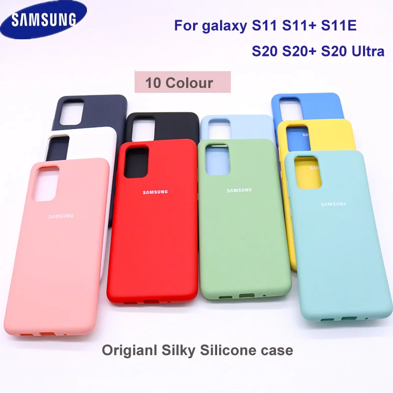 Оригинальный чехол S20 для Samsung Galaxy S 20 Plus/ дюймов шелковистая силиконовая крышка