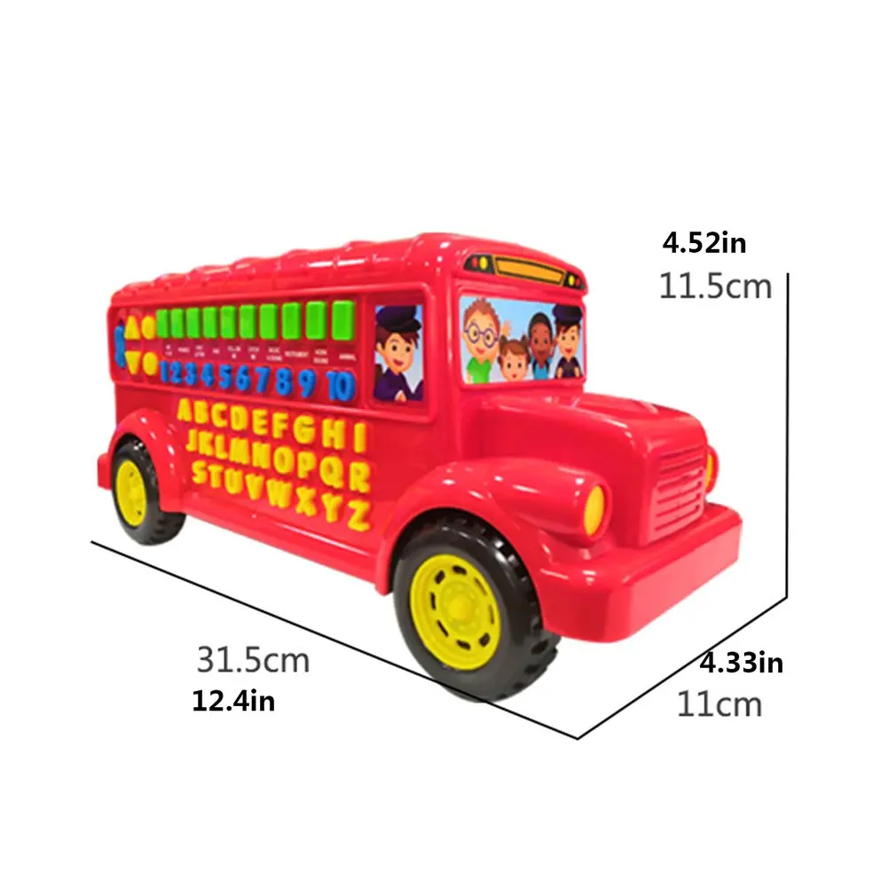 

Children's English Spelling Bus Early Education Puzzle Bus Car Toy Interactive Toys Parent-child Communication