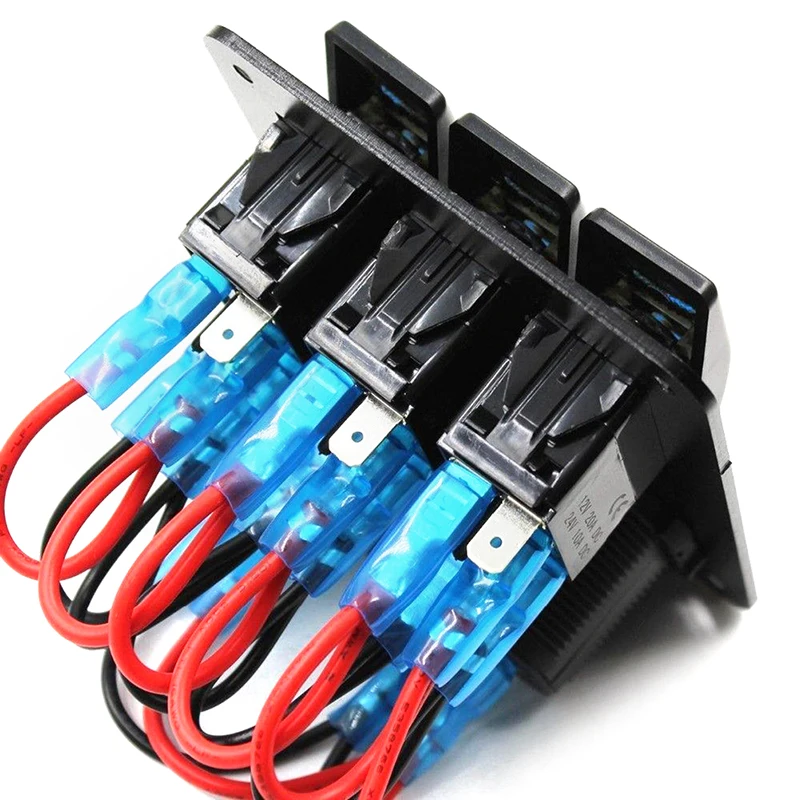 Горячая Распродажа 3 Gang водонепроницаемый USB тумблер для автомобиля светодиодный