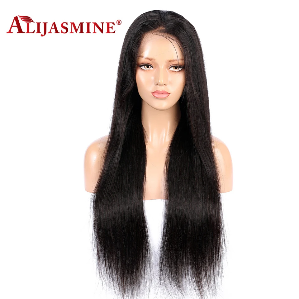 Прозрачный кружевной Цвет 13x6 глубокий часть синтетические волосы прямые