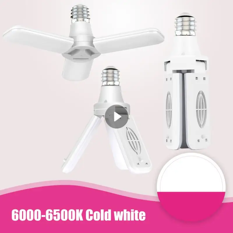 

LED Garage Light Folding Lamp 220v Collapsible Light Home Garage Lighting Led Lamp E27 30w 40w Adjustable Panels 6500K 3000K