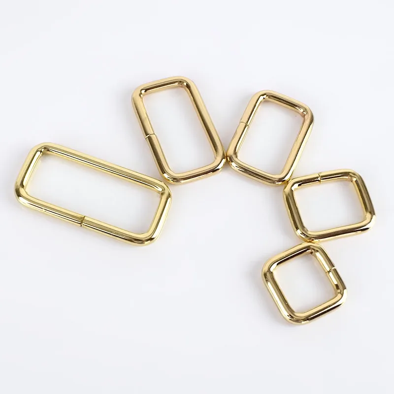 gold 10 шт., Meetee, прямоугольные металлические пряжки, тесьма, ремень, лента, пряжка, застежка, ремешок для сумки, зажимы, регулятор, сделай сам, аксессуары, F4-5 - Цвет: gold