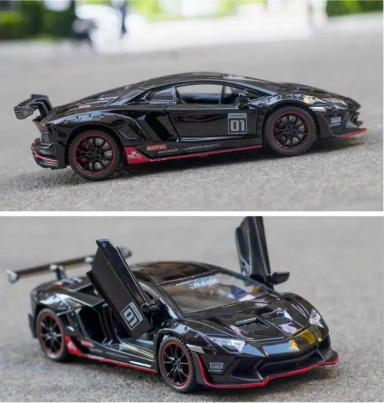 1:32 Lamborghini LP770-4 литые автомобили модель автомобиля из сплава со звуком и светом