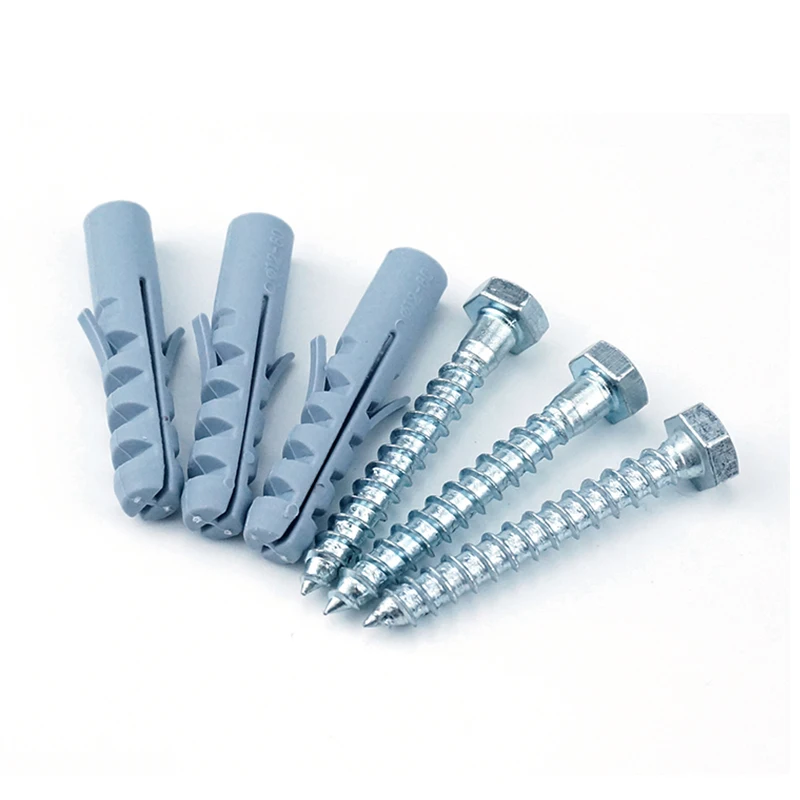 20 комплектов пластиковых Расширительных винтов с головой акулы серая