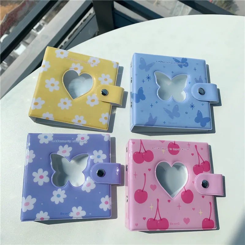 

3 inch Photo Album Can Replace Inner Pages 20 Sheet Loose Leaf PP Butterfly Love Three-Hole Picture Storage Case Album