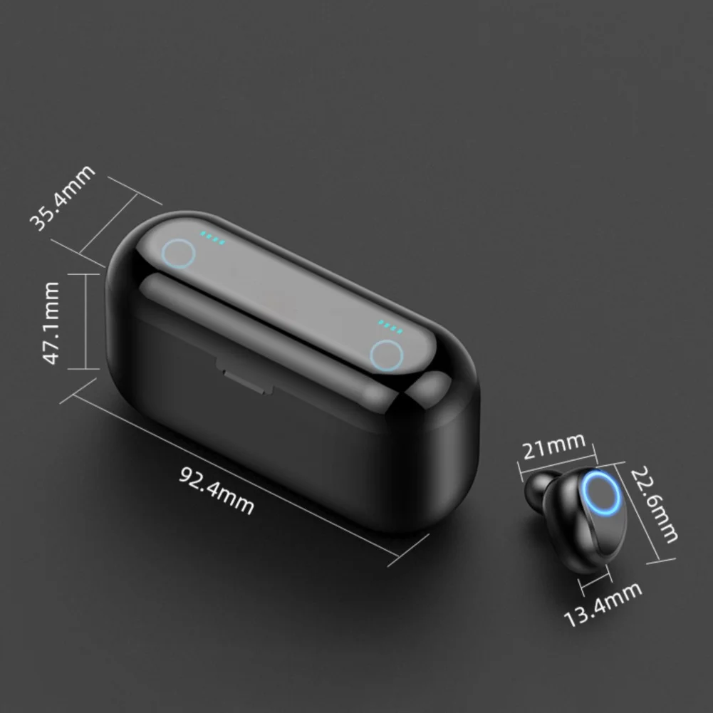 Беспроводные стереонаушники F9 TWS с шумоподавлением Bluetooth 5 0 водонепроницаемые