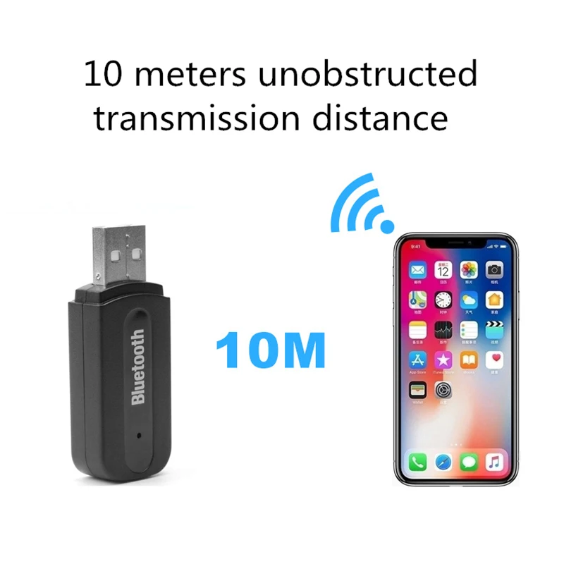 

Wireless USB Bluetooth Adapter Car Speaker Wireless Audio Bluetooth Stick 3.5mm Bluetooth Audio Stereo Music Speaker Receiver