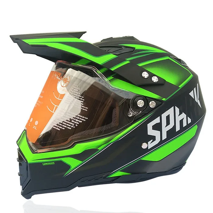 Мотоциклетный шлем для гонок по пересеченной местности всесезонный полный с