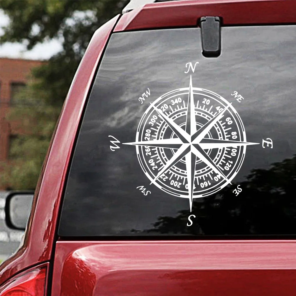 

Auto Motorcycle Accessories Decal Personality Funny Adventure Sports Compass Vinyl Cool Car is suitable for all cars