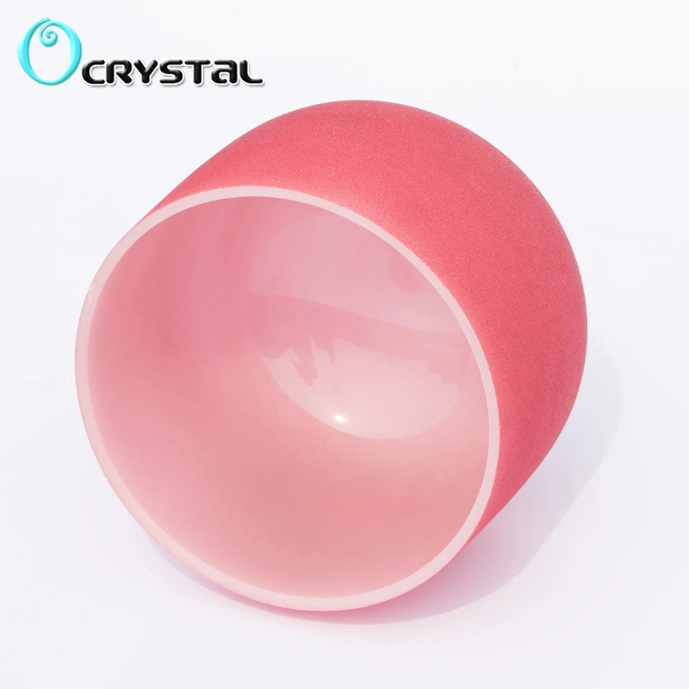 8&quot Note C Root Red Colored Frosted Quartz Crystal Singing Bowl Meditation | Спорт и развлечения