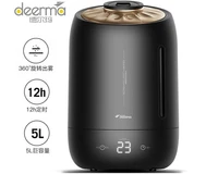 deerma 5l humidifier large capacity silent mini office bedroom home aromatherapy air humidification dem f600 black 110 230 240v