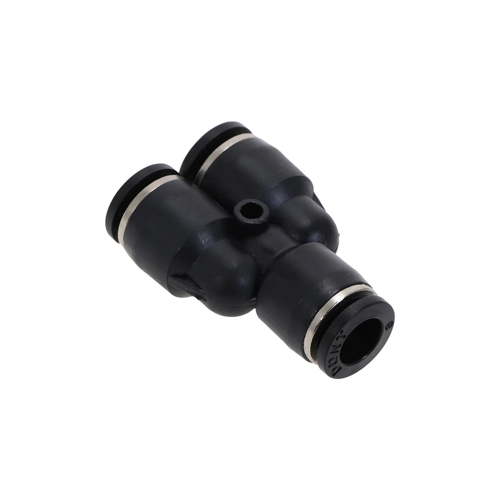 Black 3 Way Port Y Shape Air Pneumatic 4mm To 16mm OD Hose Tube Push In Gas Plastic Pipe Fitting Connectors Quick Fittings images - 6