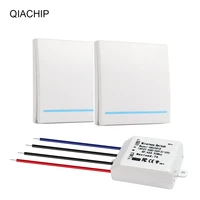 qiachip ac 220v 1 ch wall panel wireless remote control switch smart home room universal ac 85 265v remote control receiver