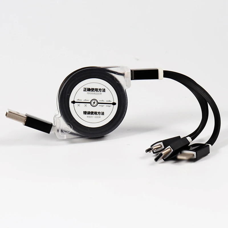 Многофункциональный 3 в 1 Выдвижной зарядный USB кабель Micro Type C шнур для Samsung Galaxy A30