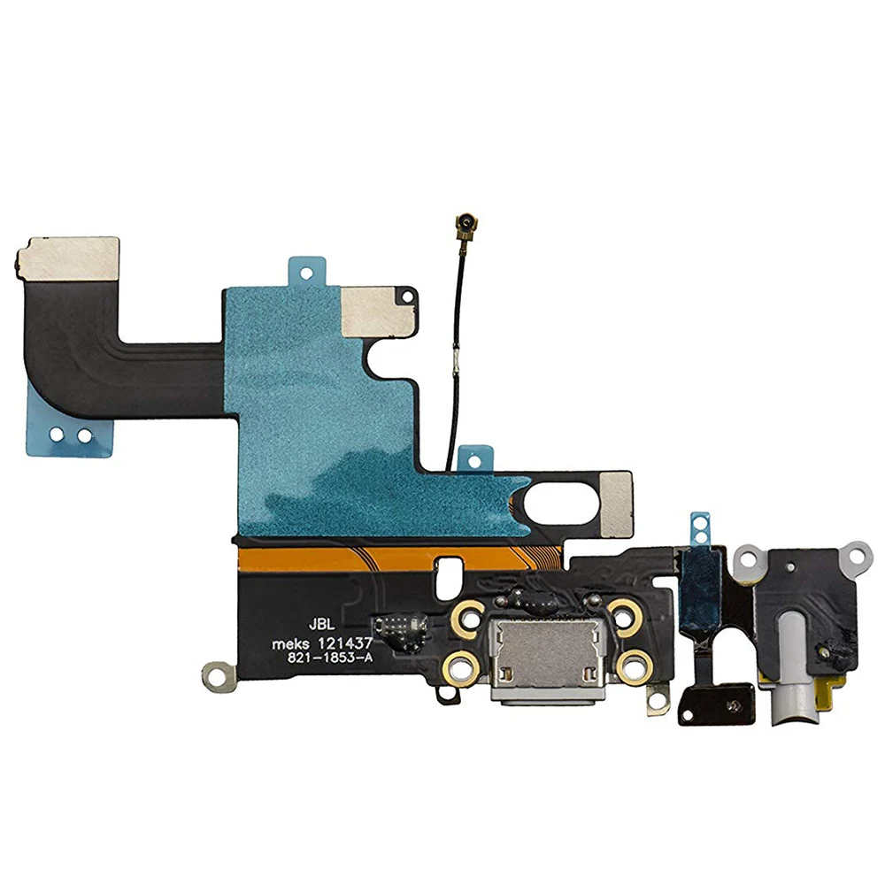 

Completely Set Parts For iPhone 6 Front Rear Camera Home Button Key Charging Dock Power Volume flex Cable WIFI GPS loudspeaker