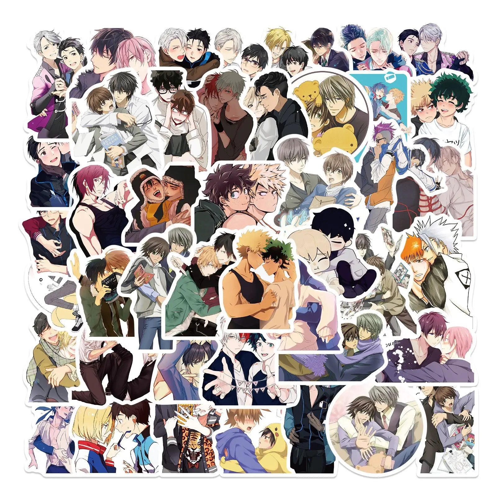 

10/30/50pcs Gay BL Boys Love Anime Stickers Cartoon Decals Skateboard Laptop Guitar Suitcase Motorcycle Waterproof Sticker Toy