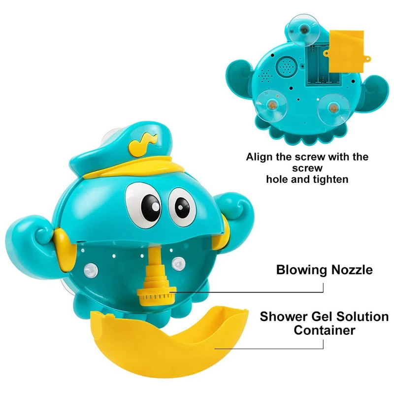 

Baby Bath Bubble Toy for the Bathtub Plays 12 Children'S Songs Kids Bath Toys Makes Great Gifts for Toddlers Girl Boy
