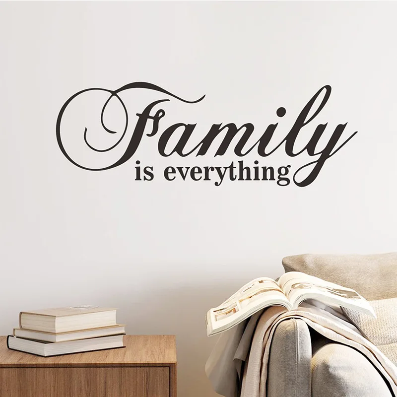 

Family Is Everthing Wall Sticker Removable DIY Home Decoration Art Mural Wall Sticker for Living Room Kids Room Sticker Poster