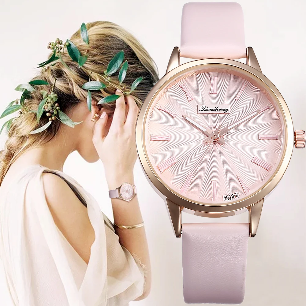 

Relogio Feminino Ladies Watch Women Casual Quartz Leather Band New Strap Watch Roman Analog Wristwatch Montre Femme Reloj Mujer