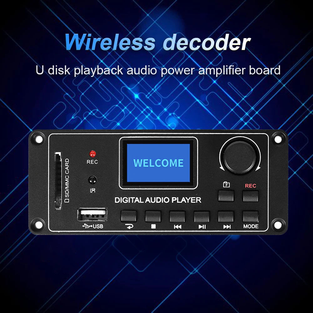

Автомобильный беспроводной MP3 декодер TDM156, Многофункциональный модуль, аудио музыкальный плеер, USB карта памяти, плата, аксессуары