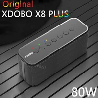 80w xdobo x8 plus portable bluetooth speakers tws wireless heavy bass boombox music player subwoofer column suporrt usbtfaux