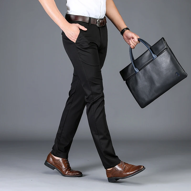 Новые мужские брюки NIGRITY высококачественные хлопковые деловые повседневные