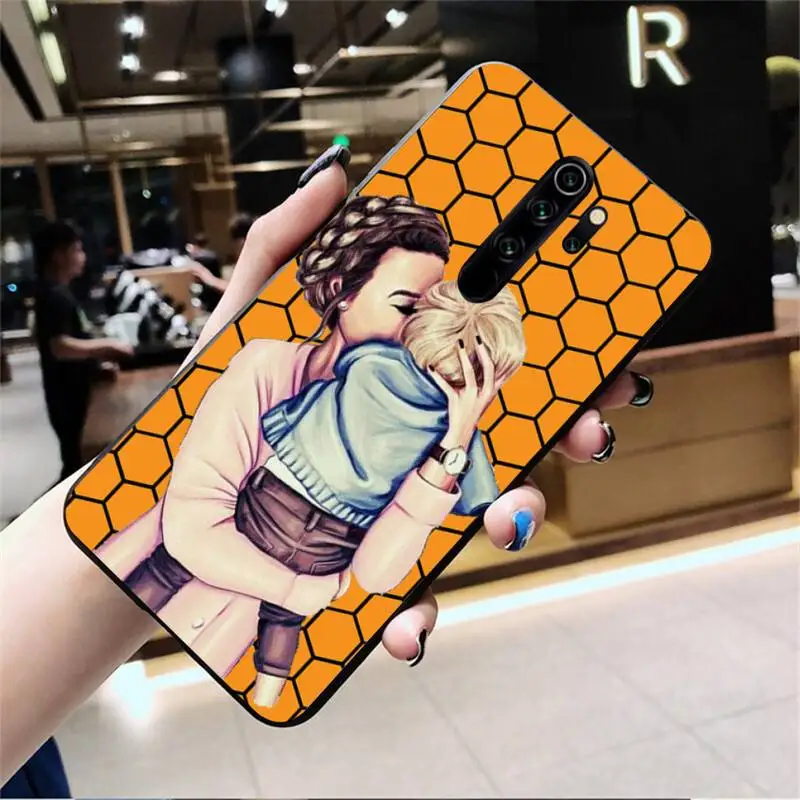 Модный чехол для телефона с изображением девушки супер мама ребенок Redmi Note 9 8 8T 8A 7