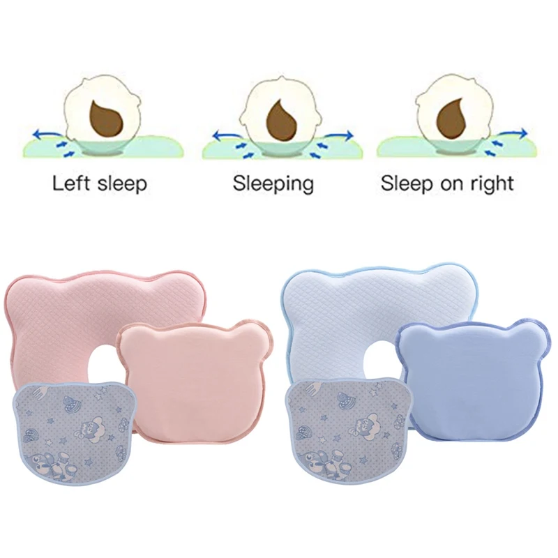 

Newborn Baby Shaping Pillow for Prevent Flat Head Bear Shaping Pillow for Infant Prevent Flat Head Syndrome for 0-12 Months