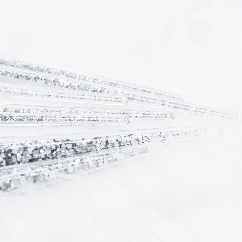 Новый набор кистей для макияжа 7 шт. серебряный бриллиант единорог кристалл