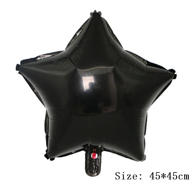1pc black Золотистый, серебристый, металлический латексный воздушный шар 18 30 40 50 60 70 80 90 лет с номером в честь Дня Рождения вечерние воздушные шары из фольги для взрослых - Цвет: 1pc black