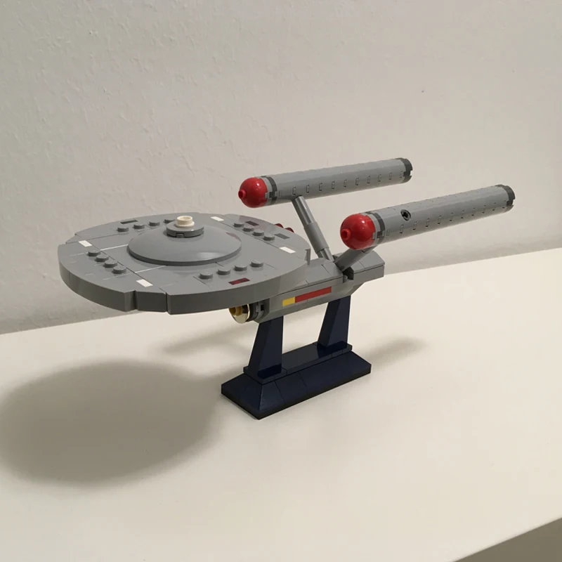 

NEW Simple MOC World 6021 Buliding Block Model USS Space Ship Enterprise NCC Toy for Boys Hobby Collection Gift Sluban Star Trek