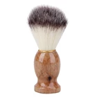 Мужская щетка для бритья, деревянная ручка, чистящее приспособление из чистого нейлона для лица и бороды, Профессиональный парикмахерский инструмент, бритвенная щетка