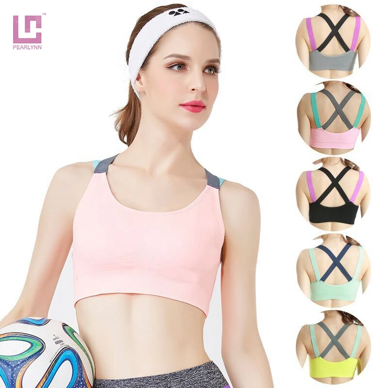 Спортивный бюстгальтер для йоги женское нижнее белье без косточек бесшовный