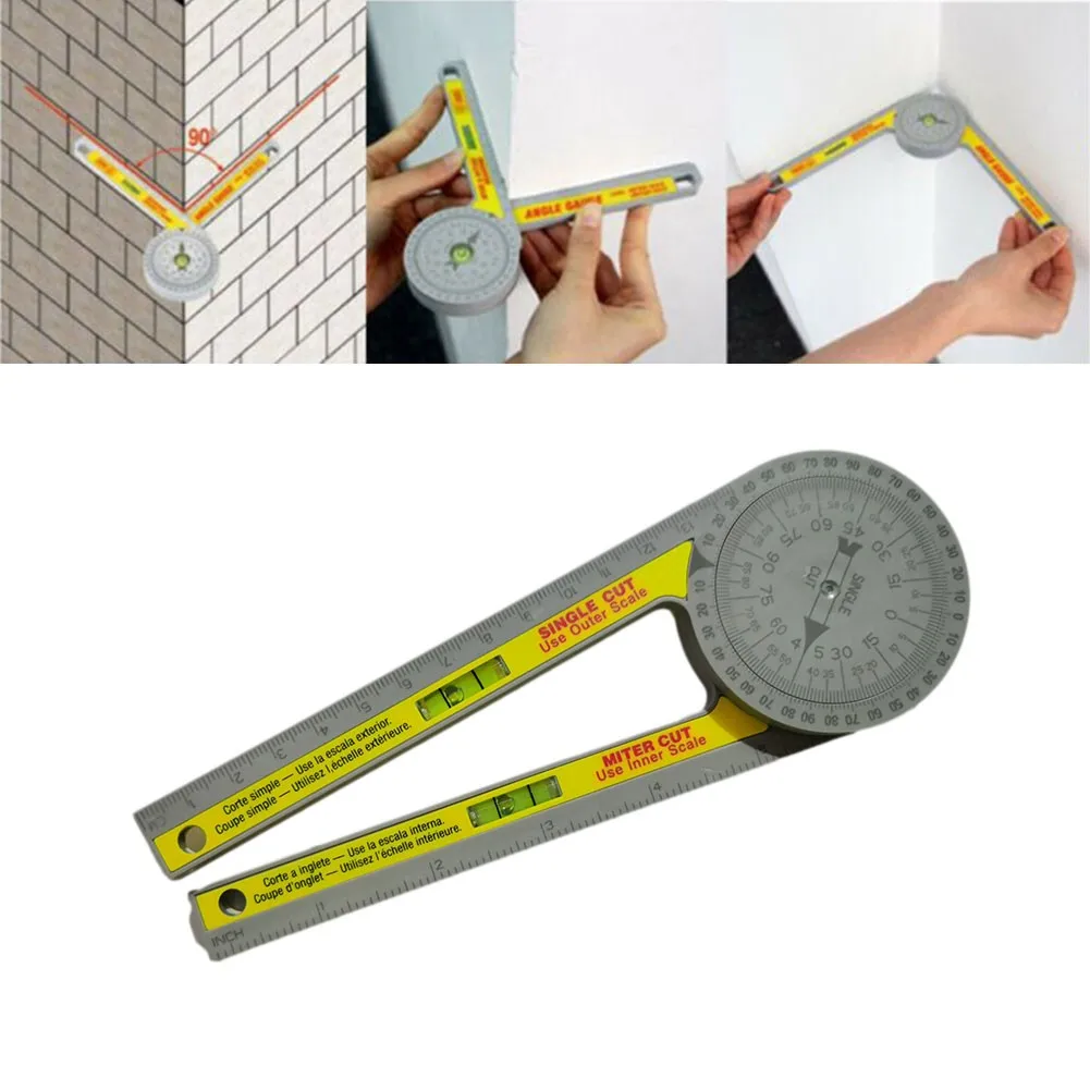 

Plastic Miter Saw Protractor Multifunction High Accuracy Miter cuts High Quality