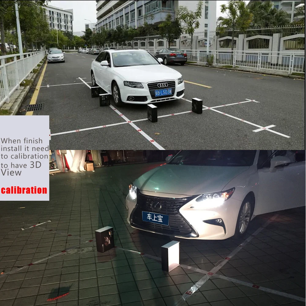Новая Автомобильная 3D система наблюдения за птицами вид 360 дюйма камера заднего
