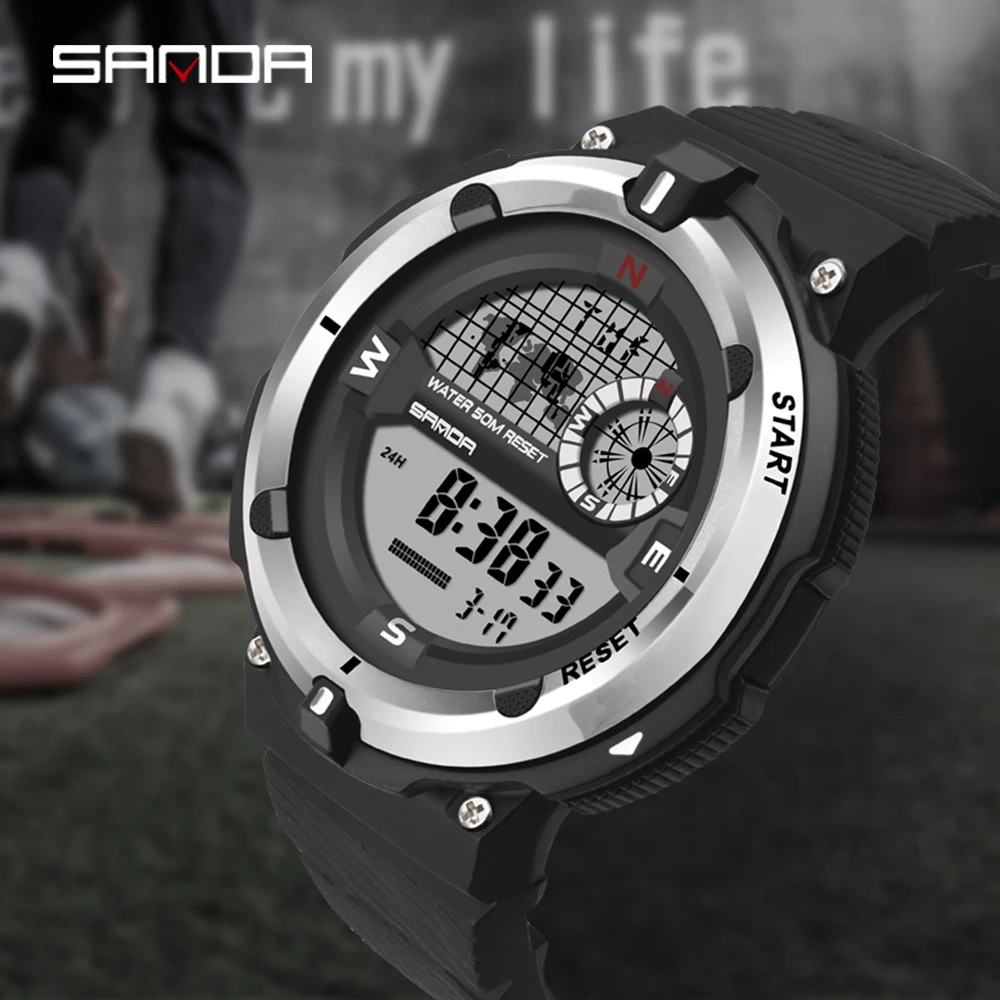 

SANDA New Men's Watch Quartz Waterproof Military Sports Wristwatch Luminous Digital Watches Analog Automatic Watches Male