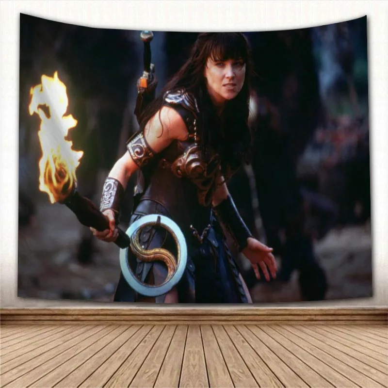 

New Xena Warrior Wall Hanging Tapestry Sheets Home Decorative Tapestries Beach Towel Yoga Mat Blanket Table Cloth Wall Tapestry