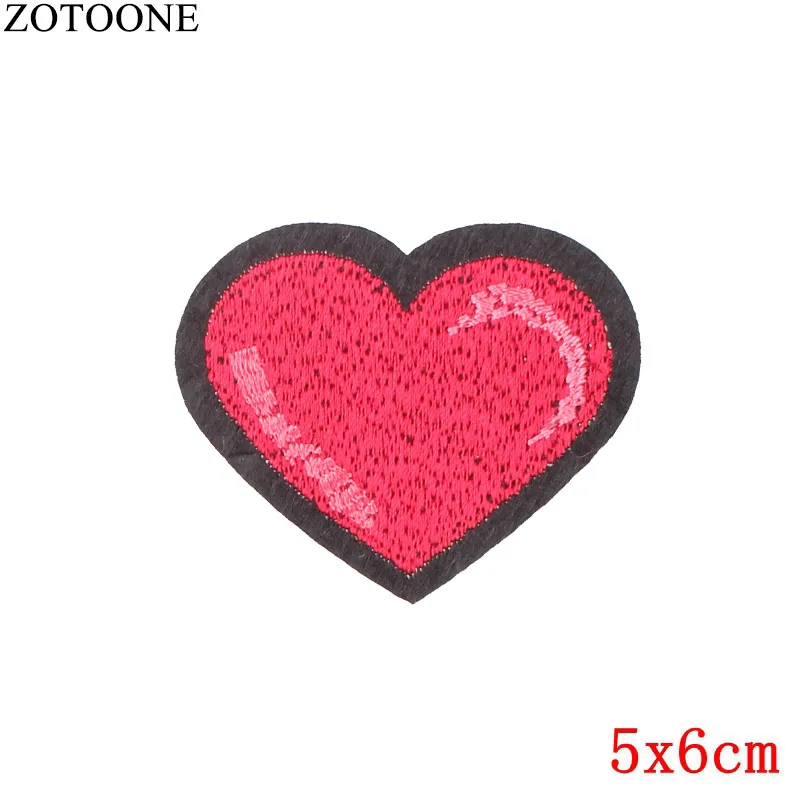 ZOTOONE пришить блесток Фламинго Роза Патч Сердце железа по письму значки, одежд наклейки дешевые вышитые патчи для Костюмы - Цвет: 265