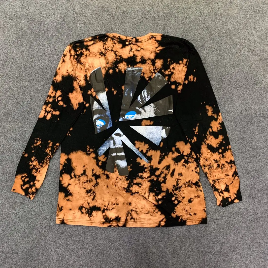 

Travis Scott Astroworld Shattered Face Tee T Shirt Men Women HThe Sense Net Red with The Same Tie-dye Niche Slimming T-shirt