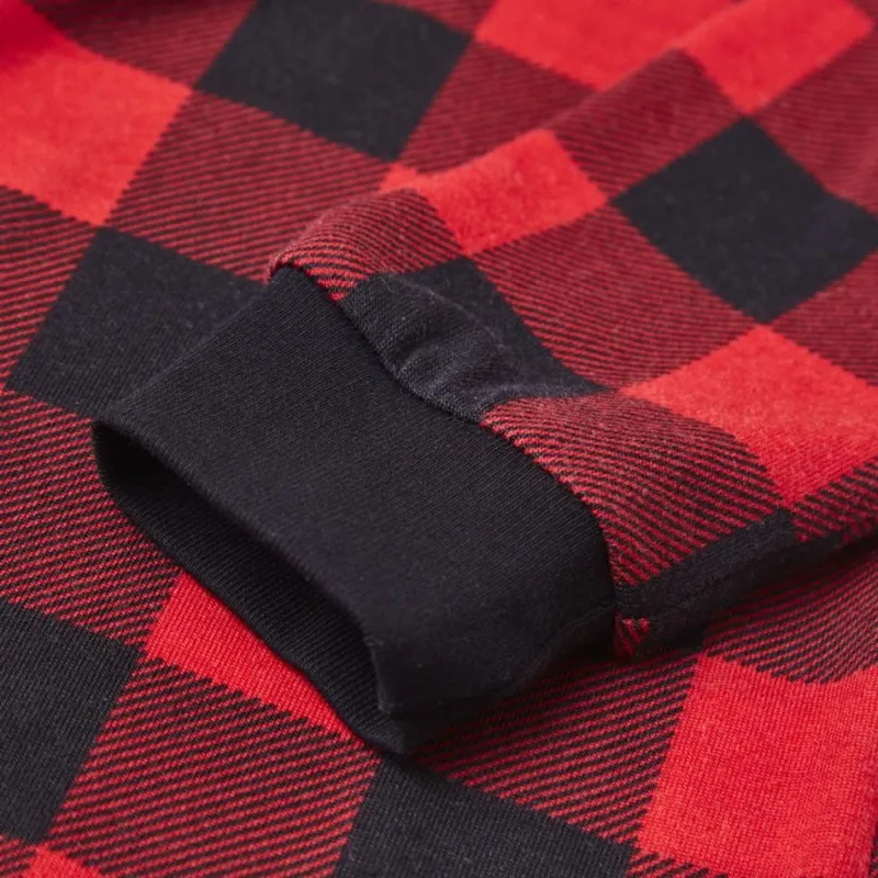 Autumn Family Christmas Plaid pajamas Clothes Winter Long Sleeve Top+Pants Set Mom Daughter Dad Son Outfits | Мать и ребенок